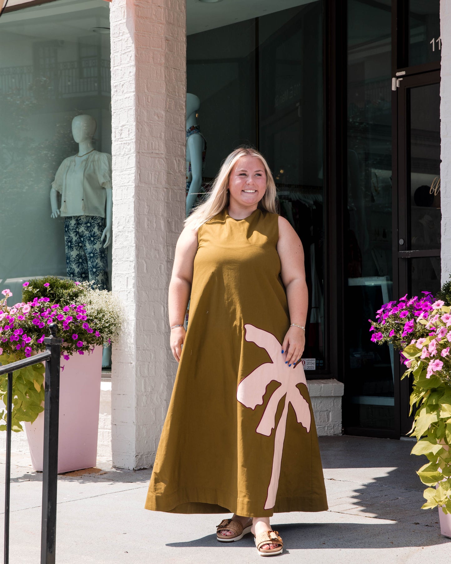 Owens Dress - Cardon w/ Embroidery