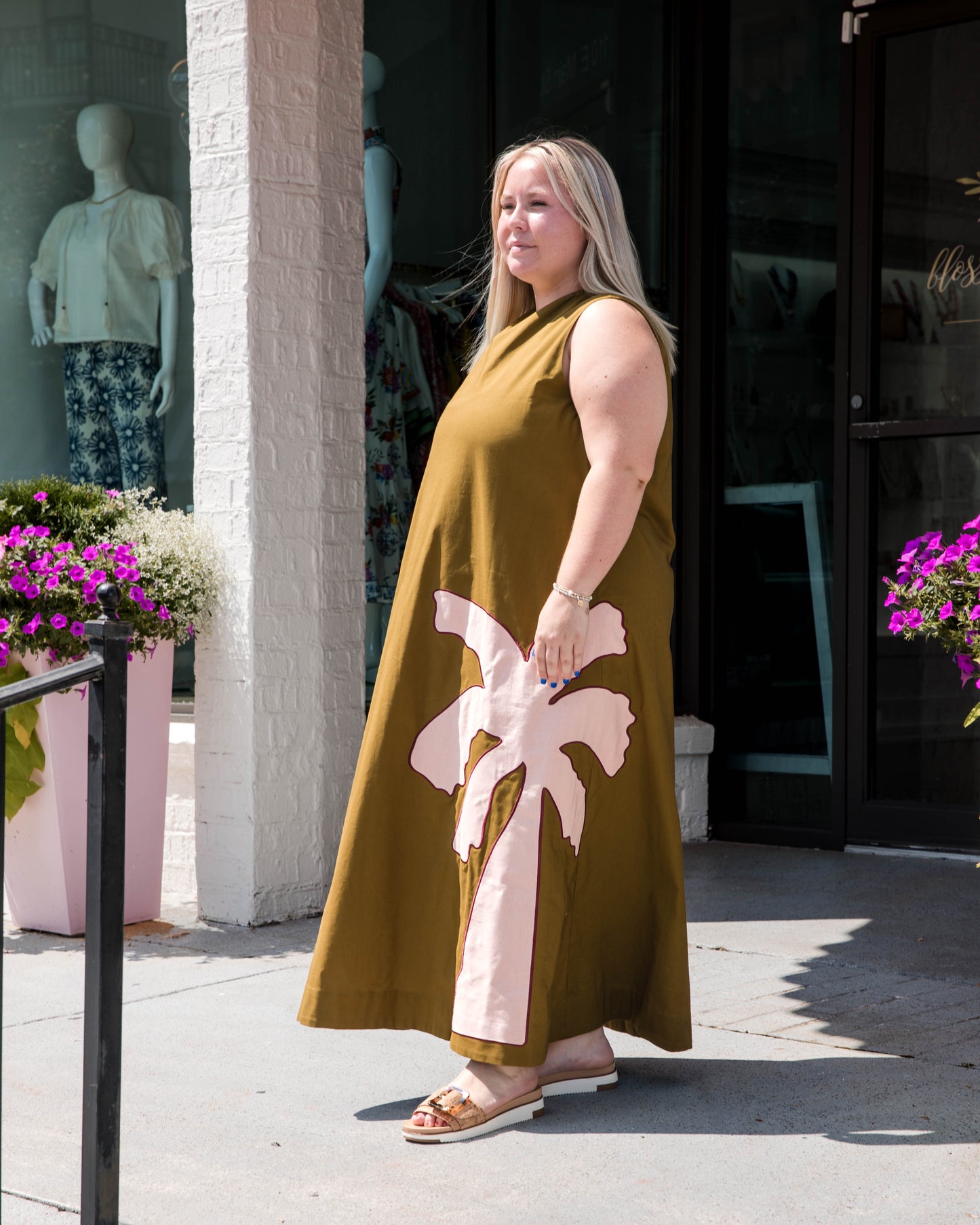 Owens Dress - Cardon w/ Embroidery