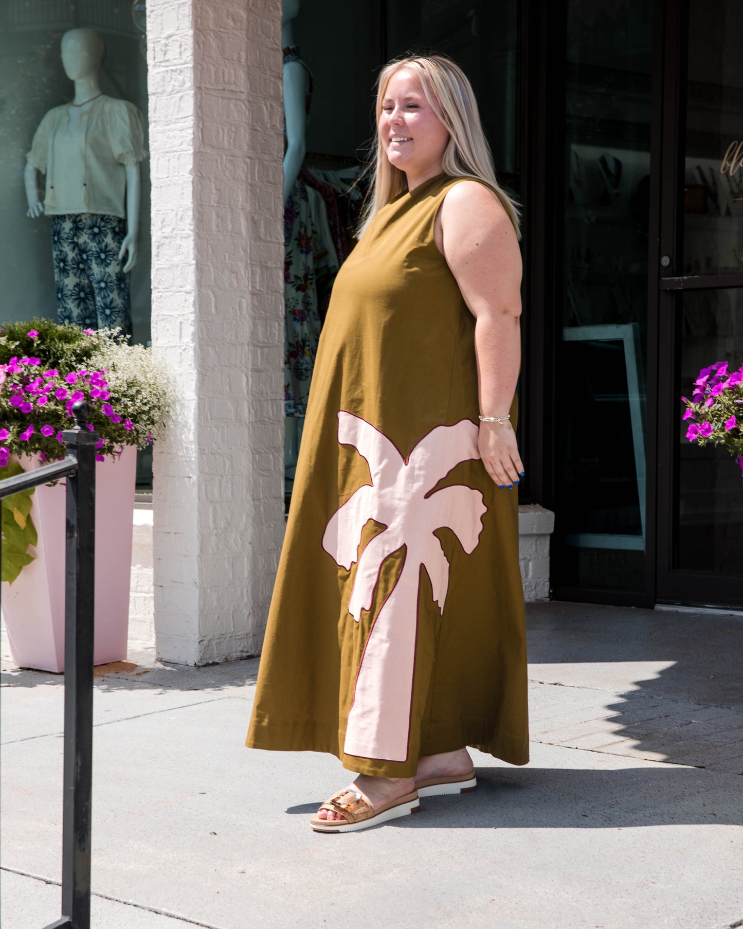 Owens Dress - Cardon w/ Embroidery