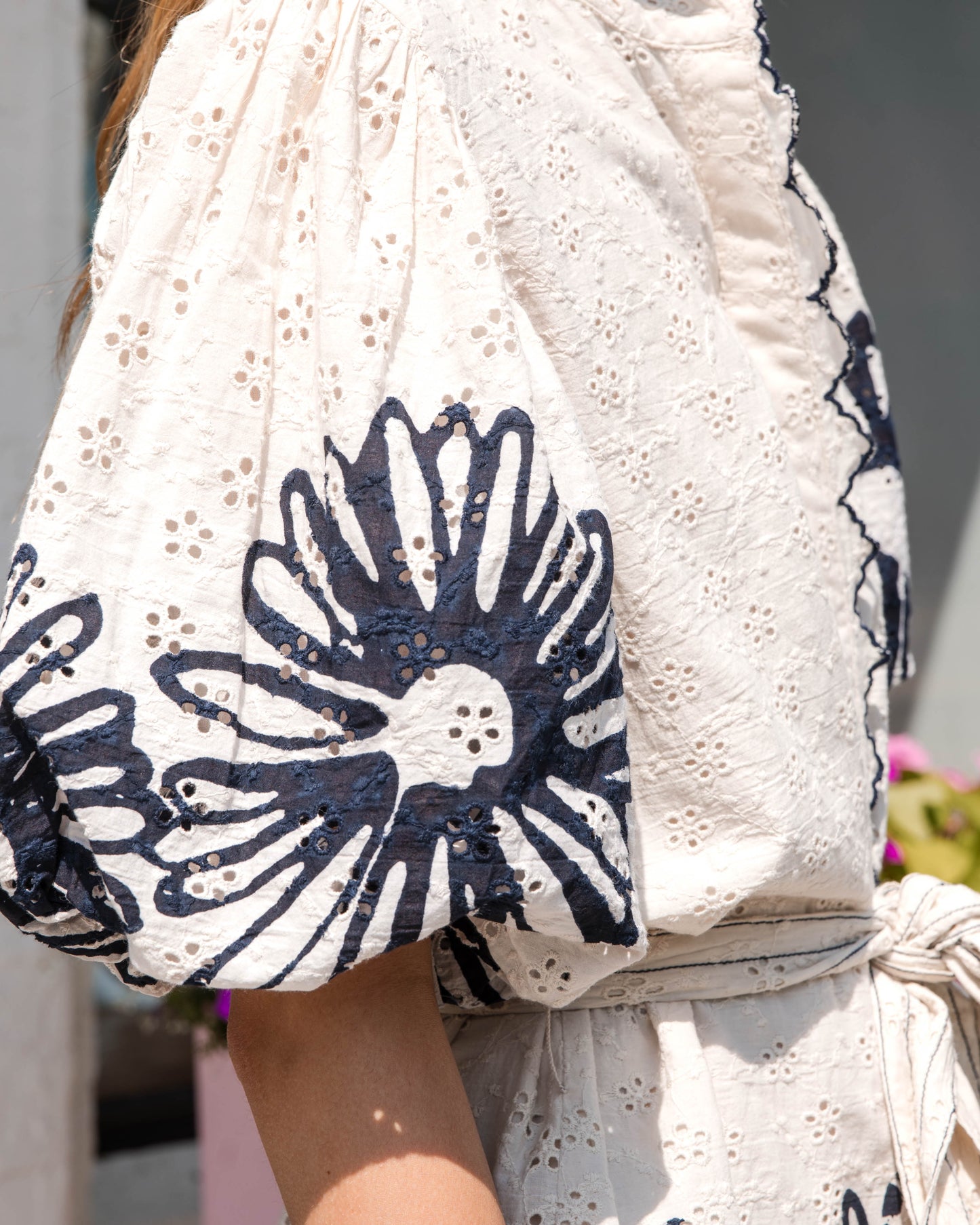 Sadie Dress - Placement Hand Drawn Daisies