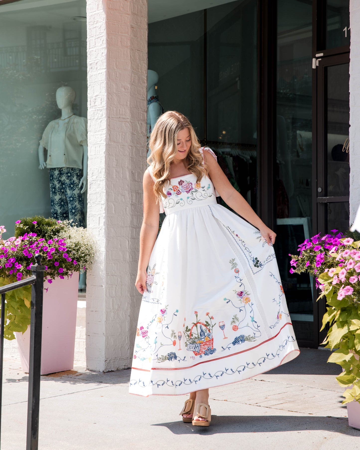 Stefy Dress - Multi Embroidery
