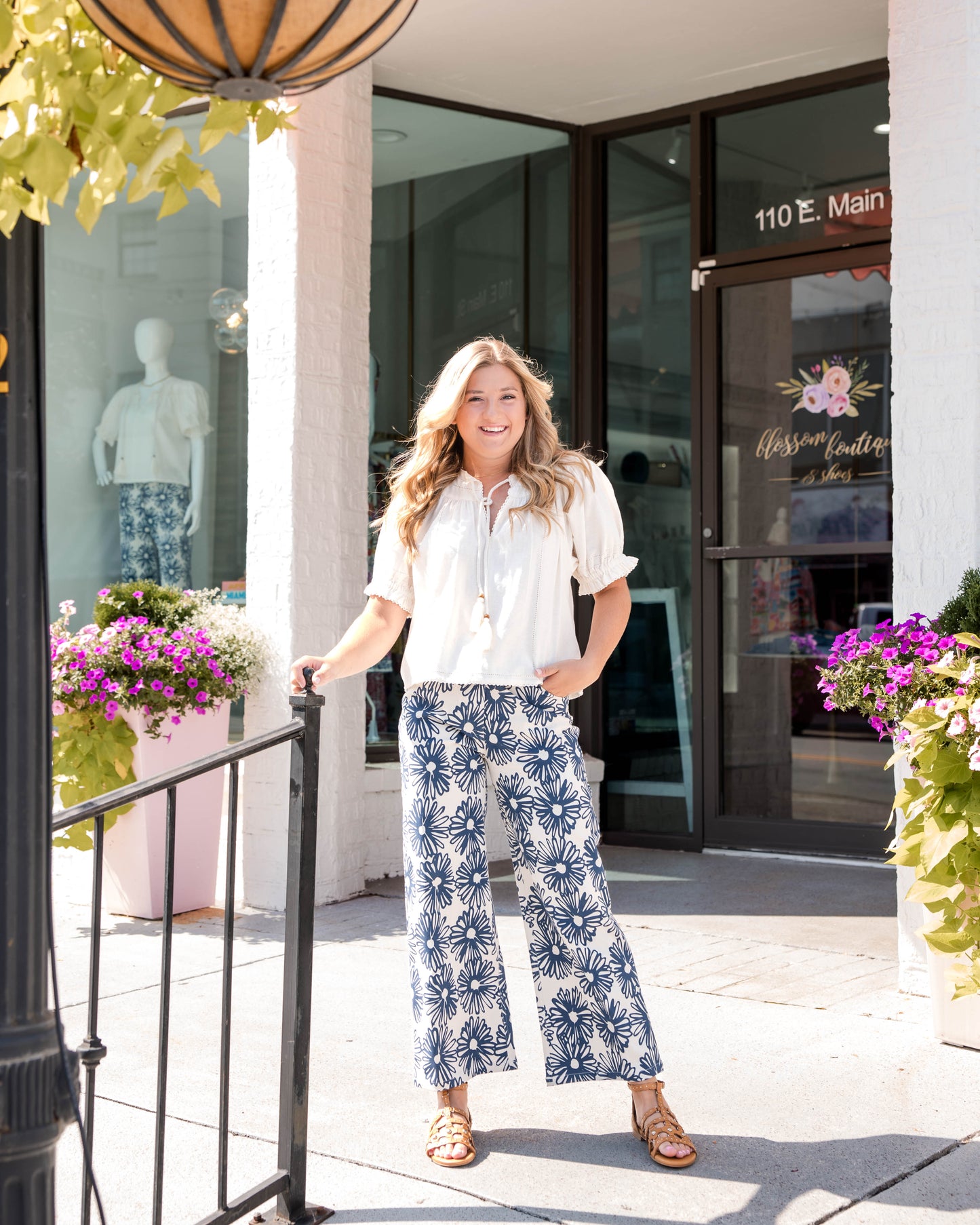 Tilda Pant - Hand Drawn Daisies