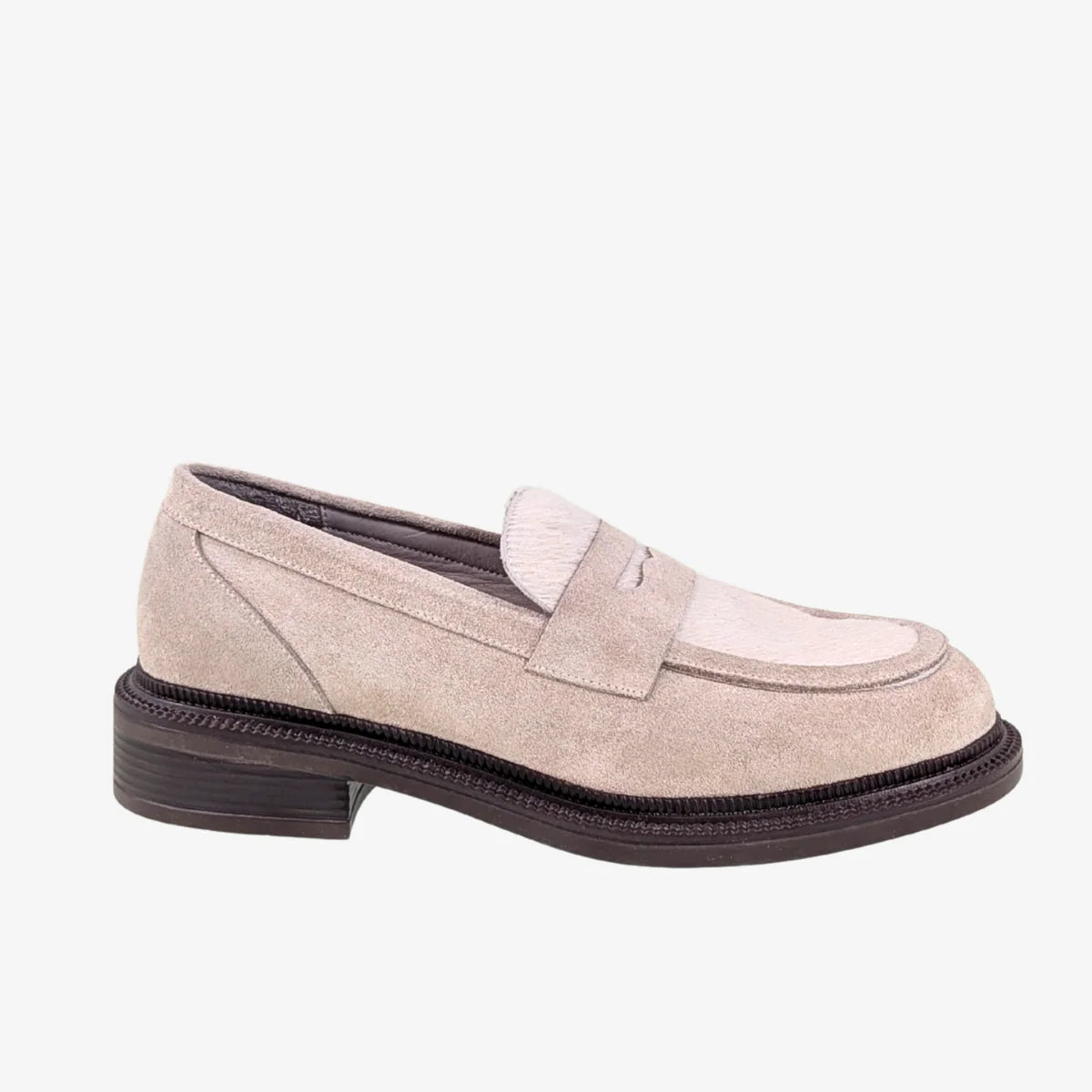 Kendra Loafer - Beige Suede