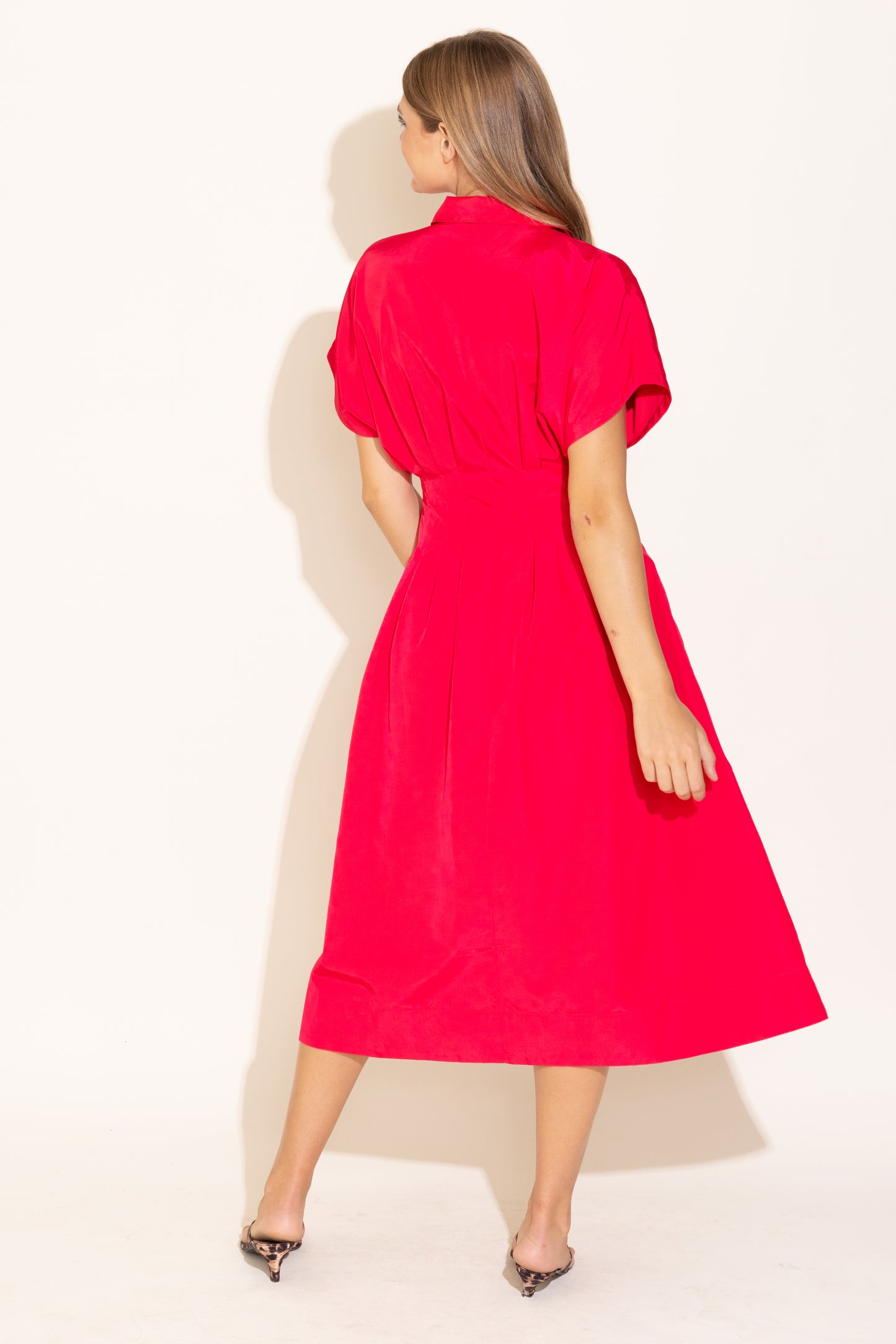 Becca Dress - Poppy Pink