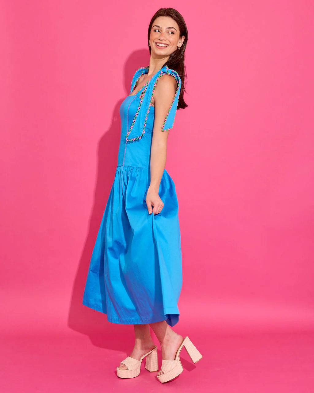Anna Kate Dress - Riviera Blue
