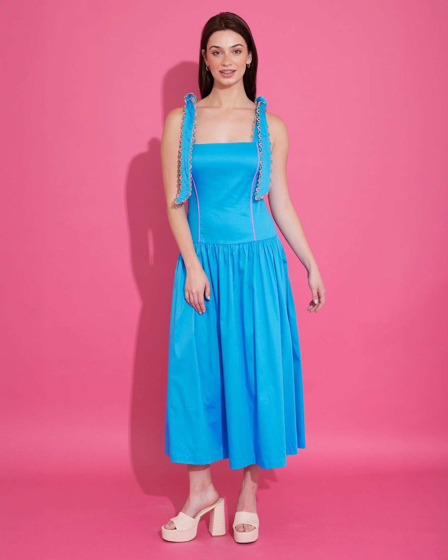 Anna Kate Dress - Riviera Blue