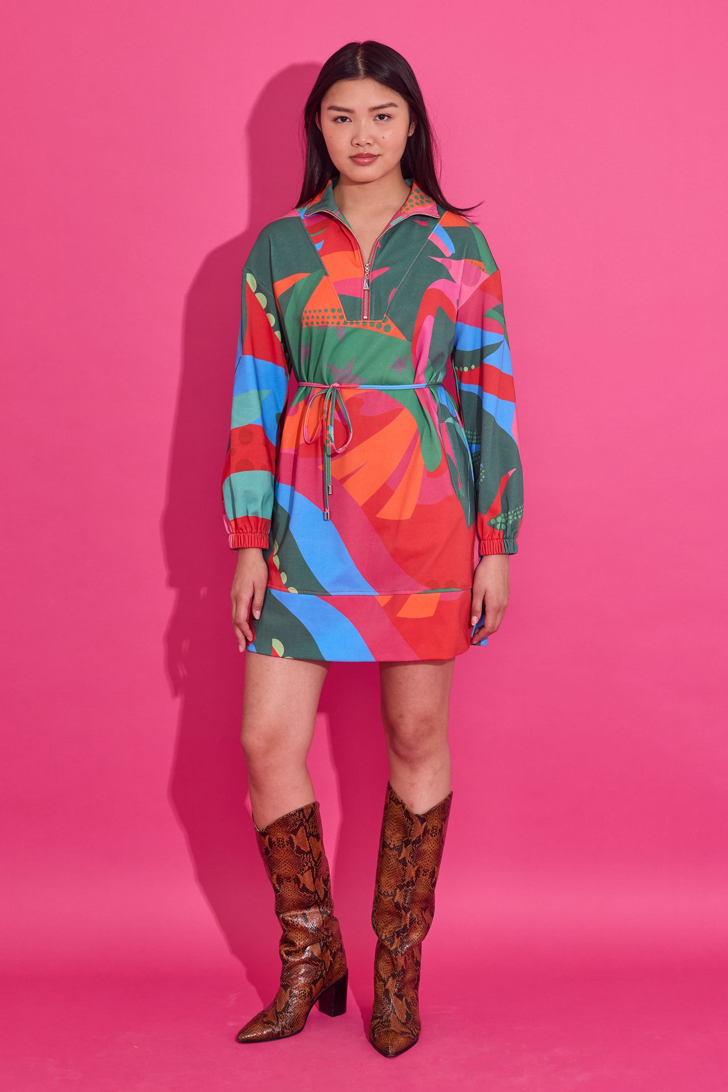 Logan Dress - Tropical Jingle