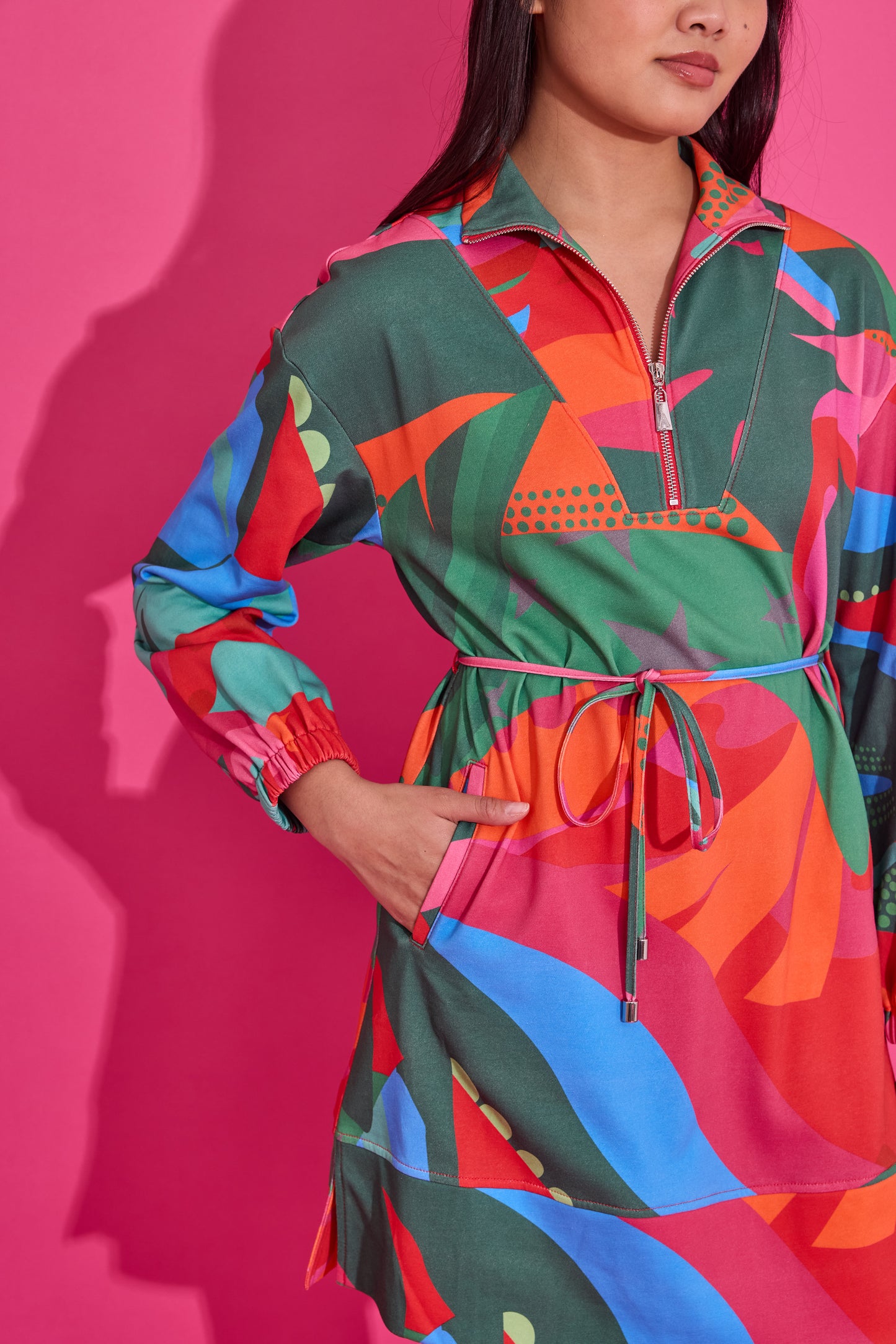 Logan Dress - Tropical Jingle