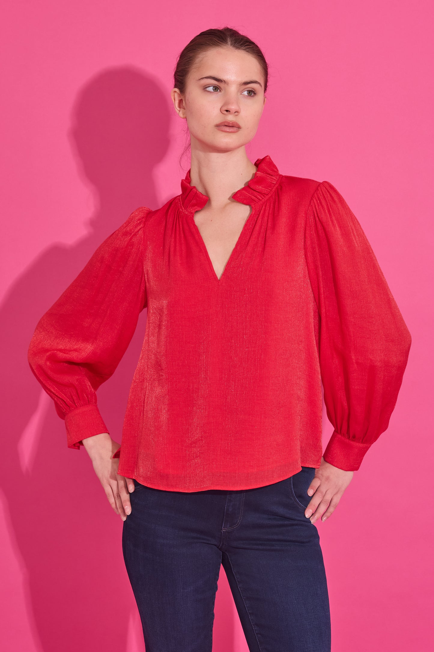 Phoebe Top - Lipstick