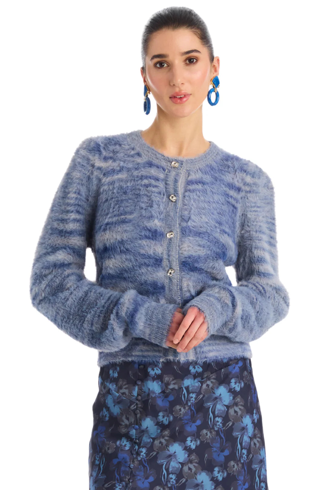 Sloan Cardigan - Blue Space Dye