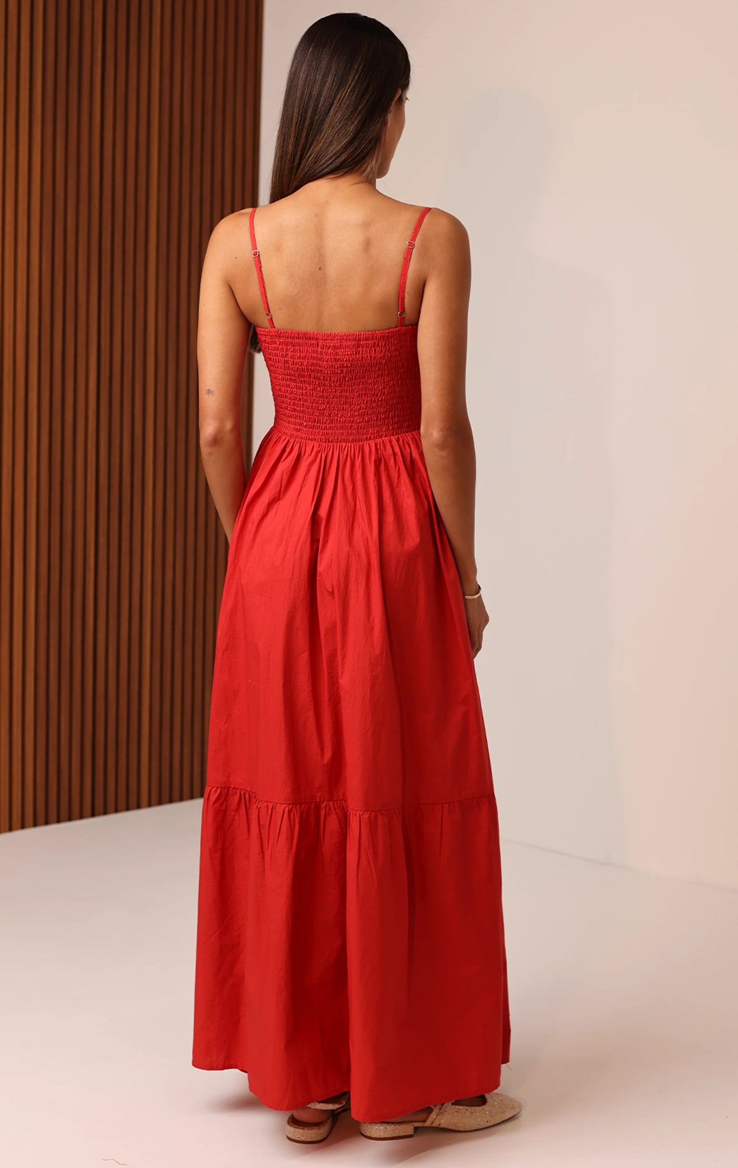 Sabrina Maxi Dress - Cherry