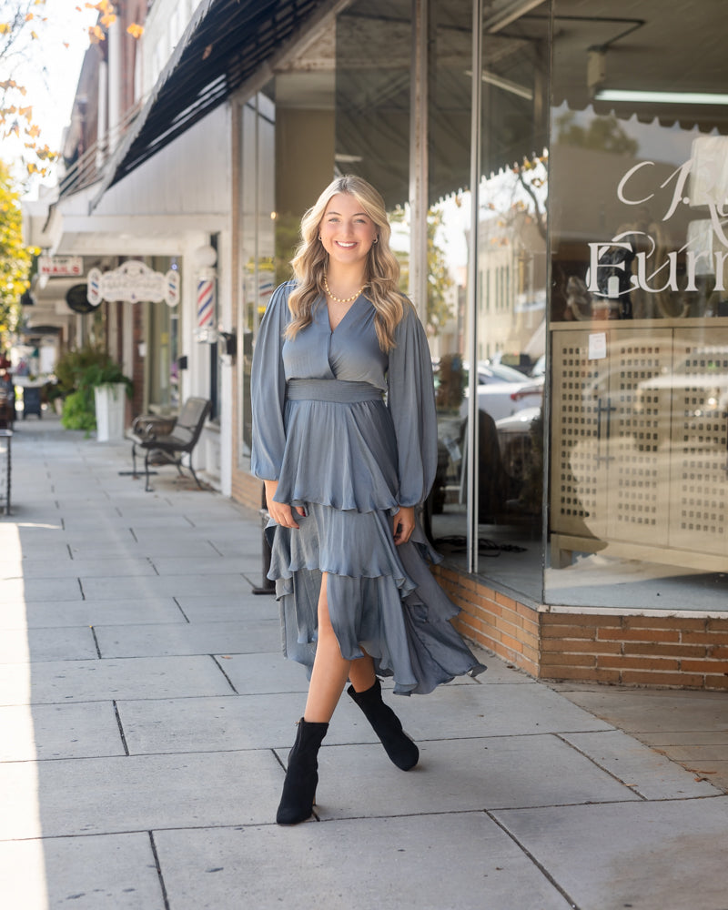 Bei Dress - Cloud Grey