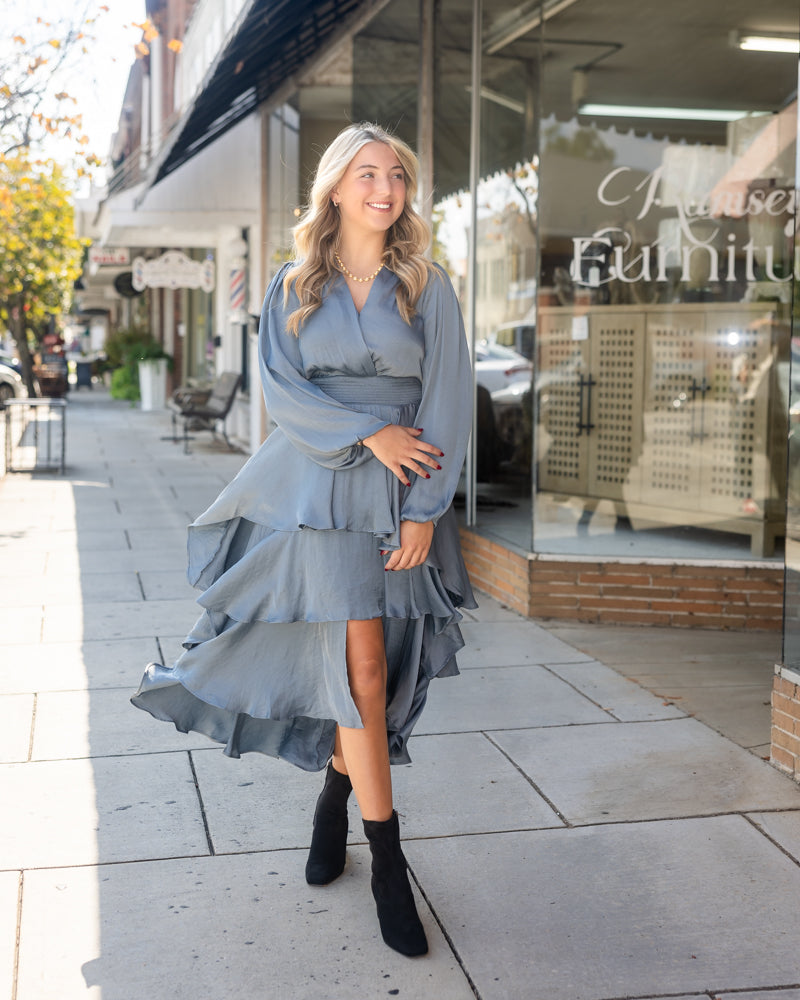 Bei Dress - Cloud Grey