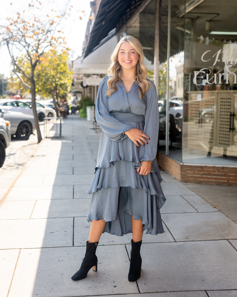 Bei Dress - Cloud Grey