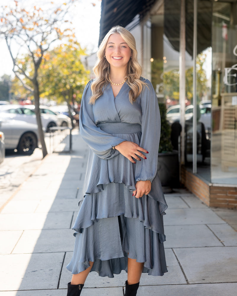 Bei Dress - Cloud Grey