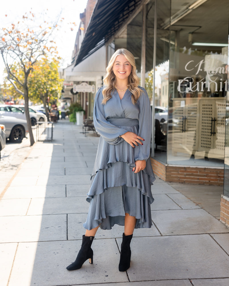 Bei Dress - Cloud Grey
