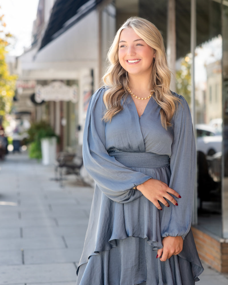 Bei Dress - Cloud Grey