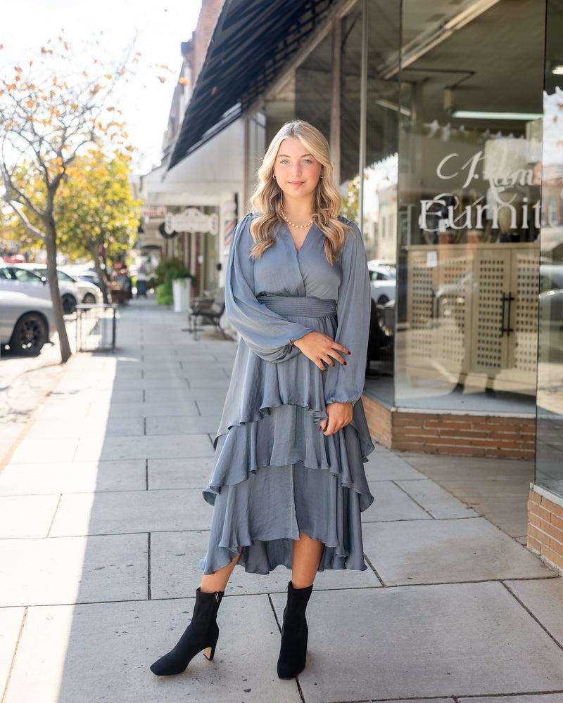 Bei Dress - Cloud Grey