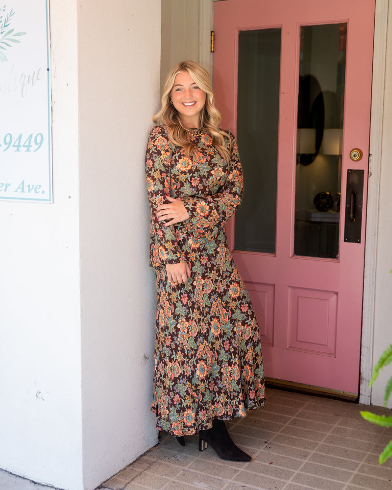 Lily Dress - Wallflower Brown