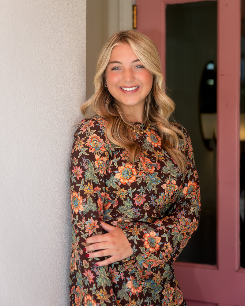 Lily Dress - Wallflower Brown