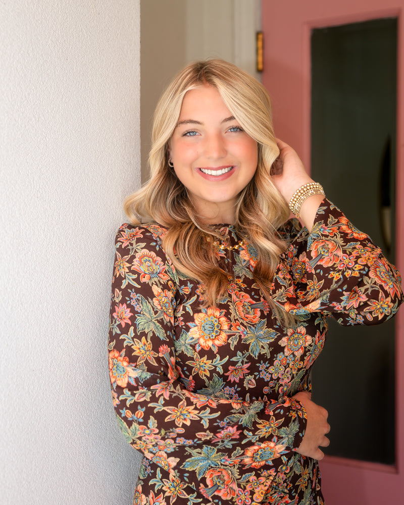Lily Dress - Wallflower Brown
