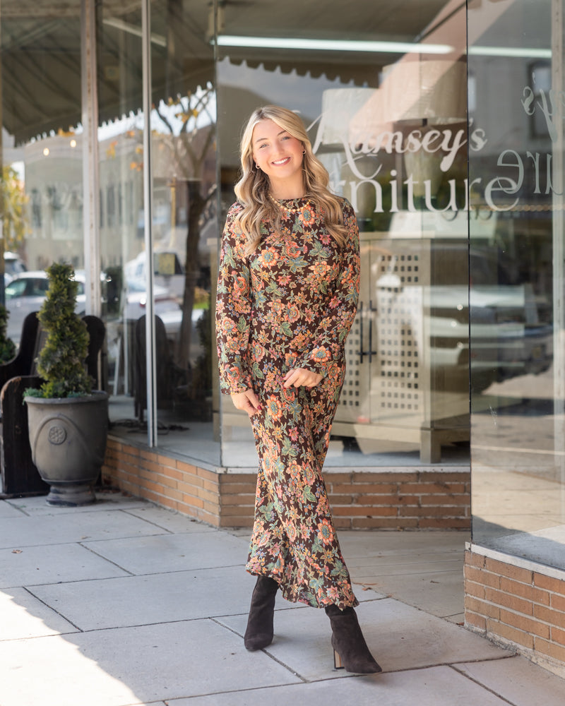 Lily Dress - Wallflower Brown