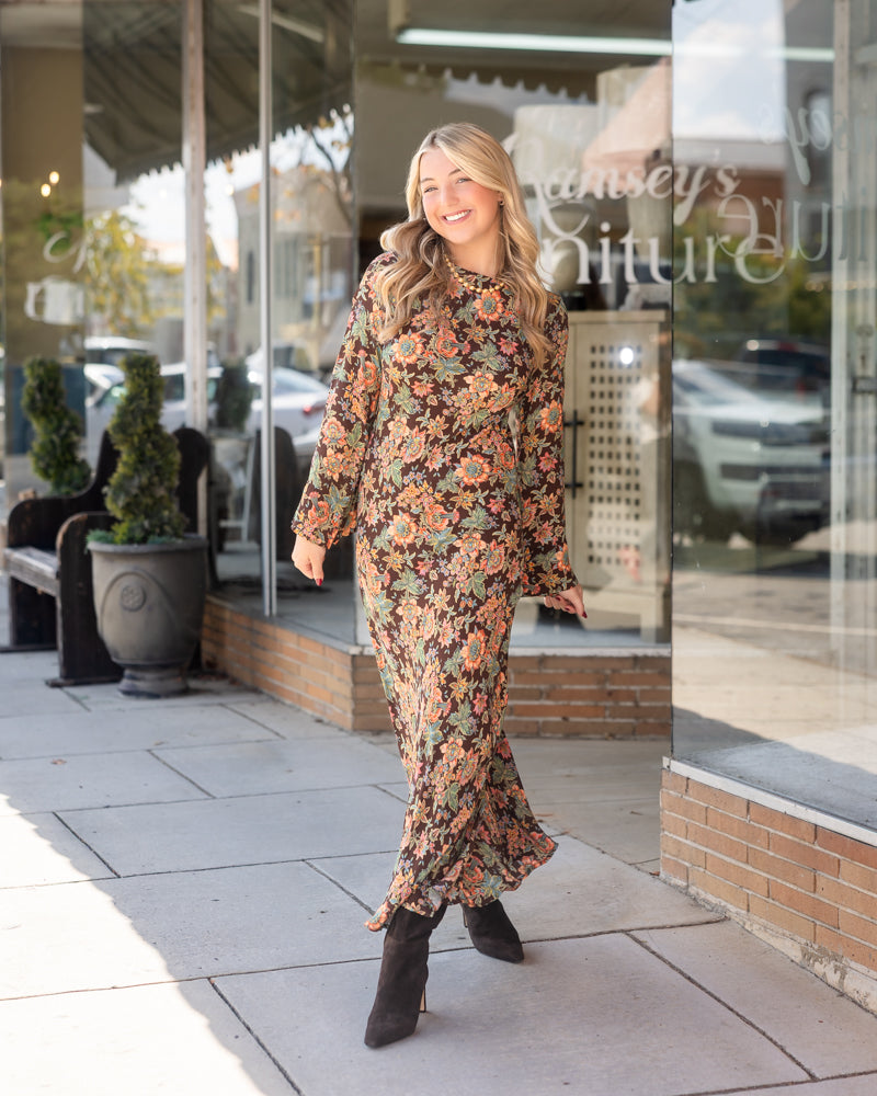 Lily Dress - Wallflower Brown