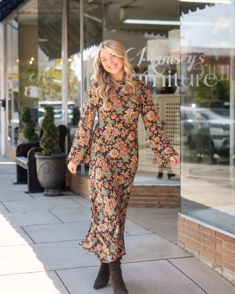 Lily Dress - Wallflower Brown