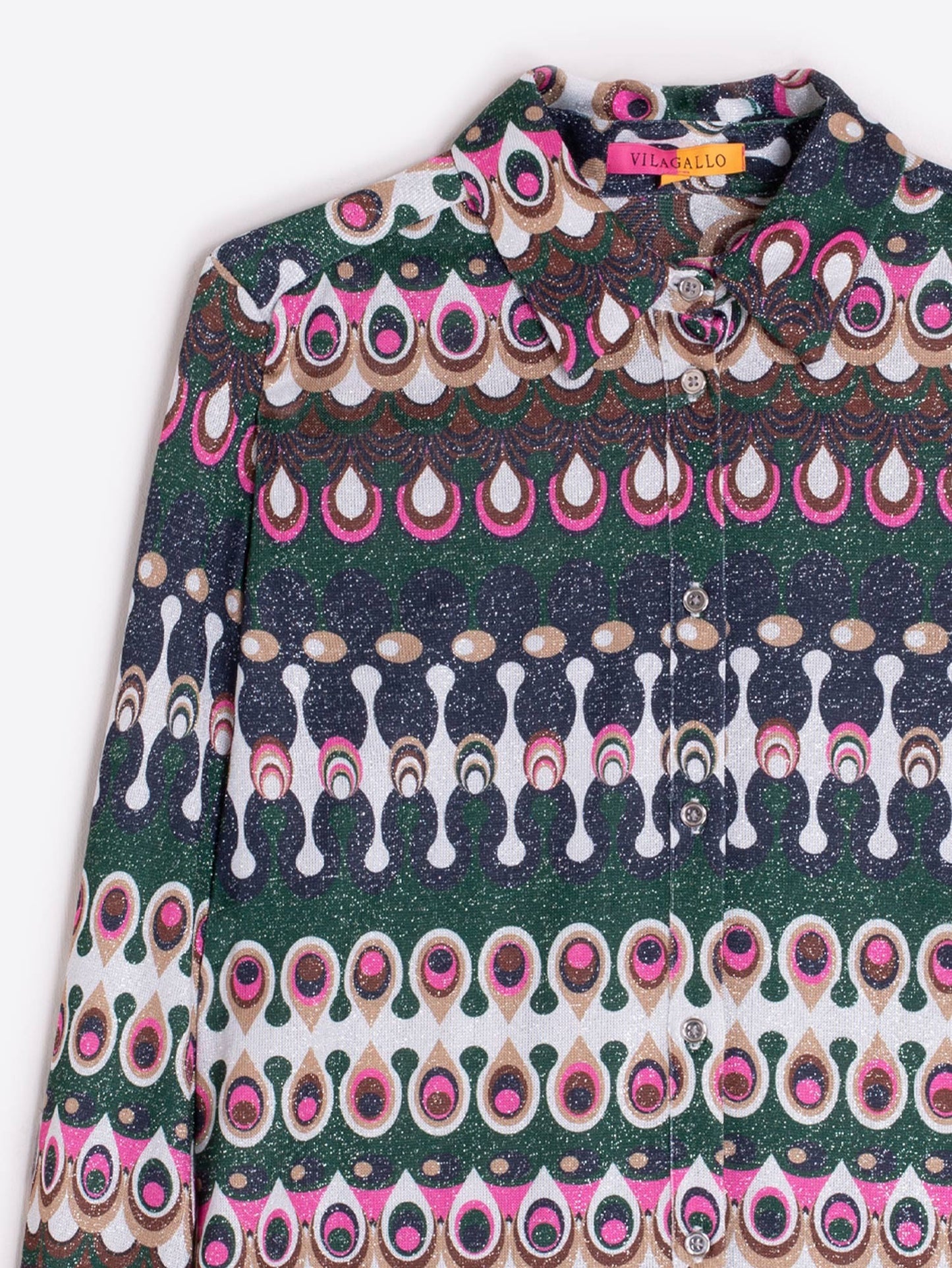 Anastasia Shirt - Geometric Lurex