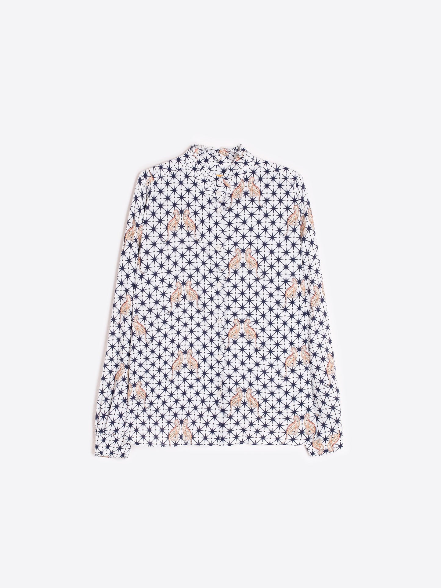 Andy Leopard and Star Print Shirt - White