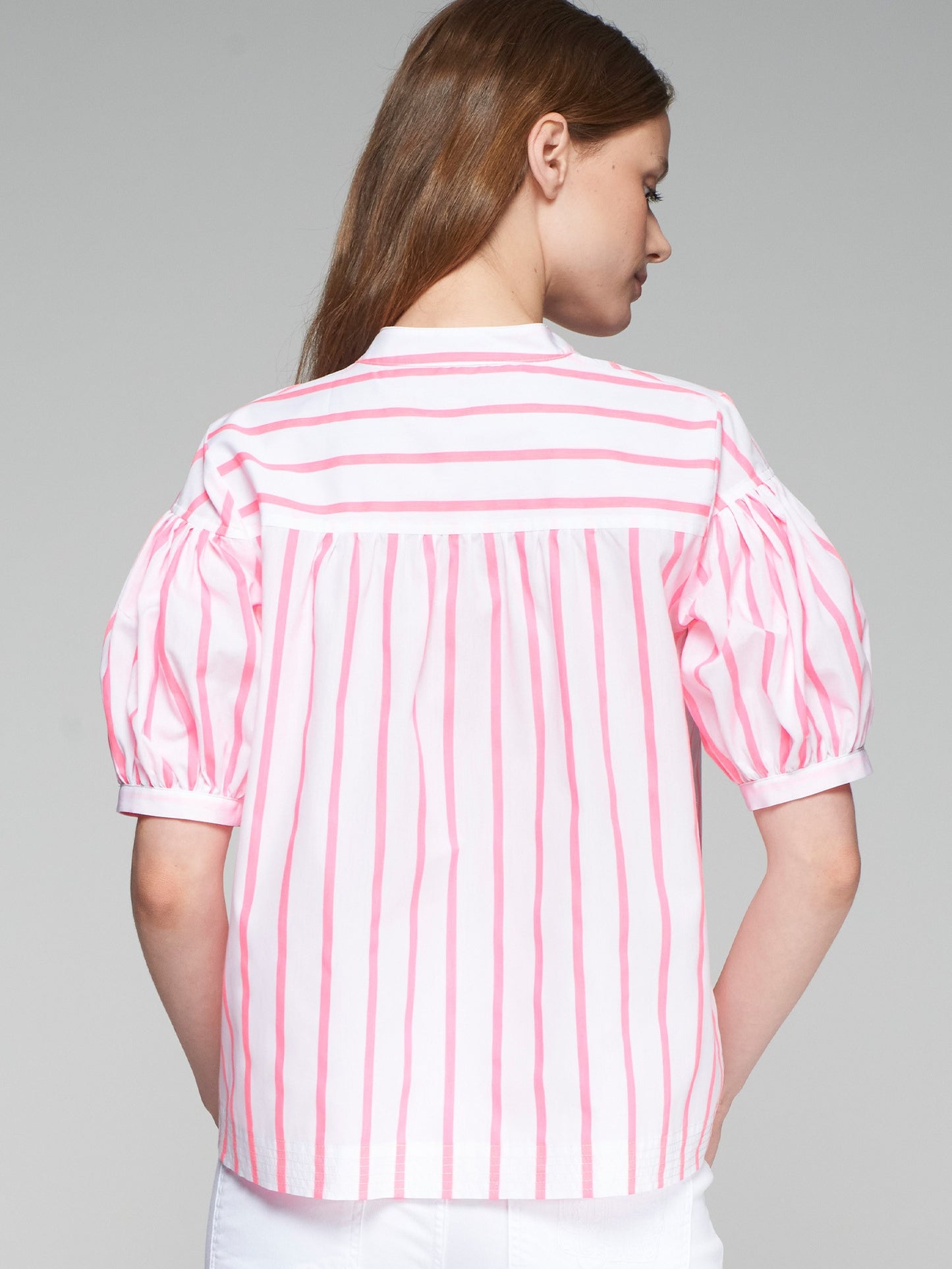Ilania Shirt - Neon Pink Stripe