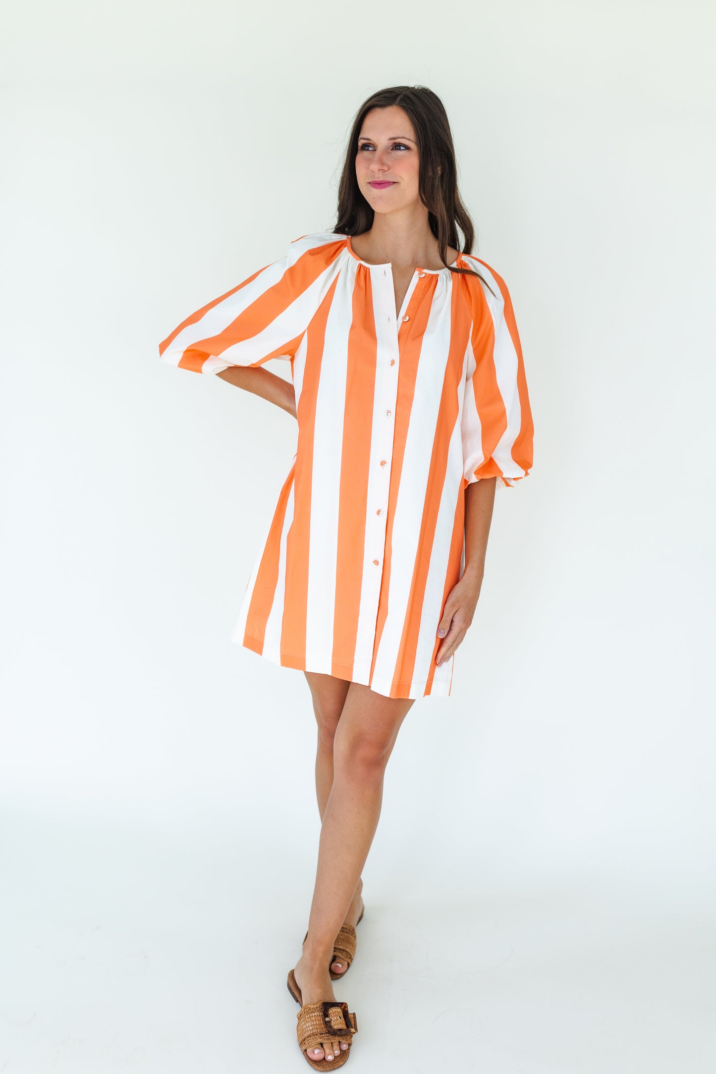 Emma Dress - Coral Quartz