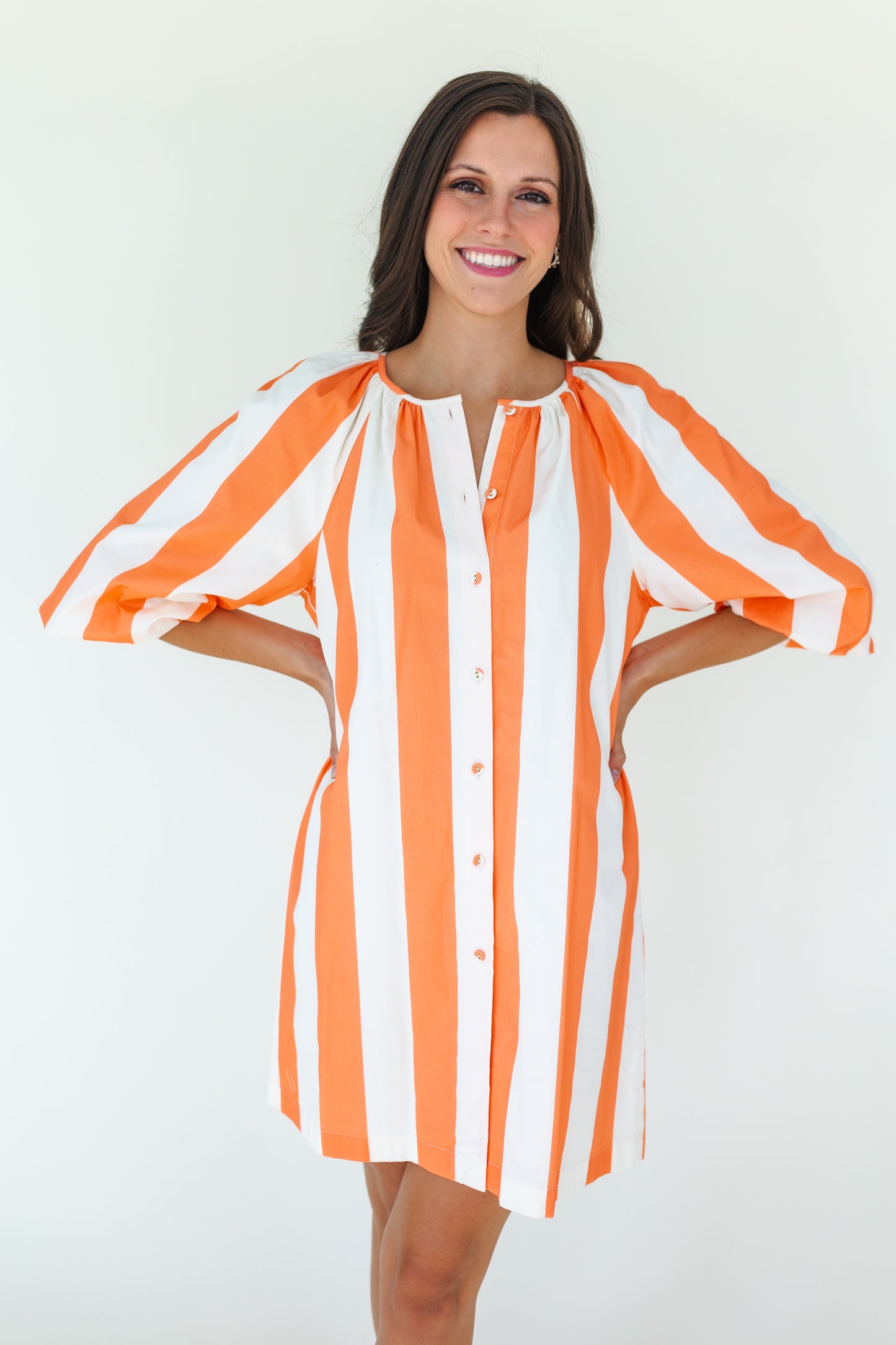 Emma Dress - Coral Quartz
