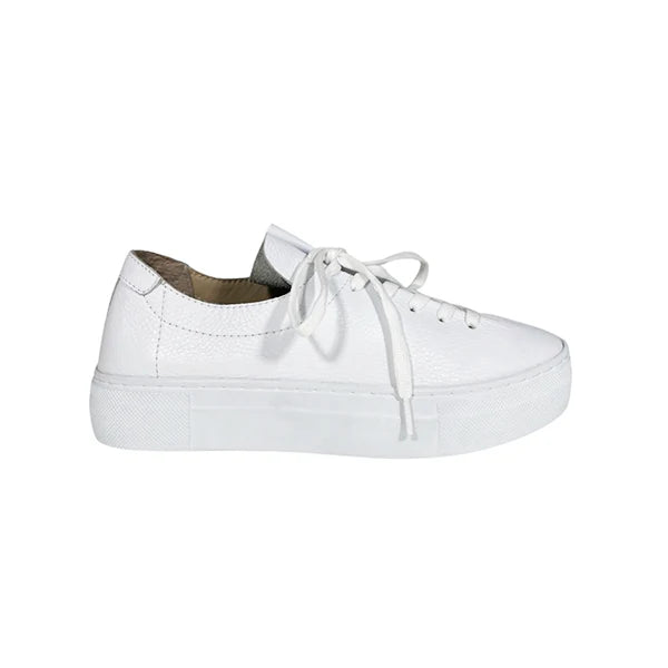 Vince Platform Sneaker - White Leather