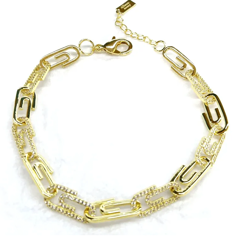 Allison Avery Paperclip Chain Bracelet