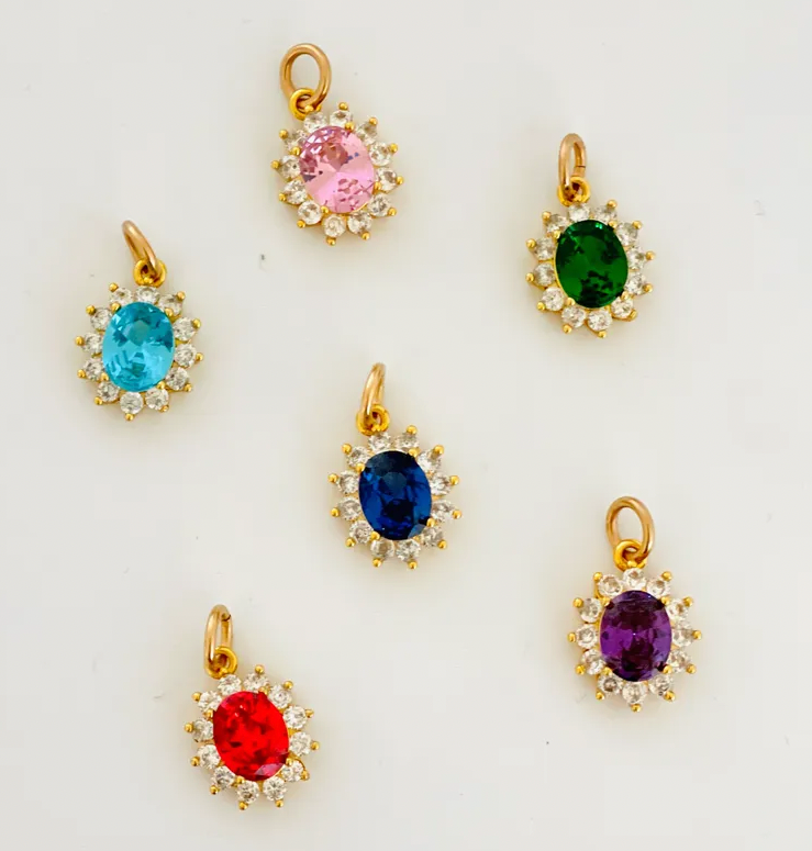 Allison Avery Goddess Charm Bar - Gemstone Charms