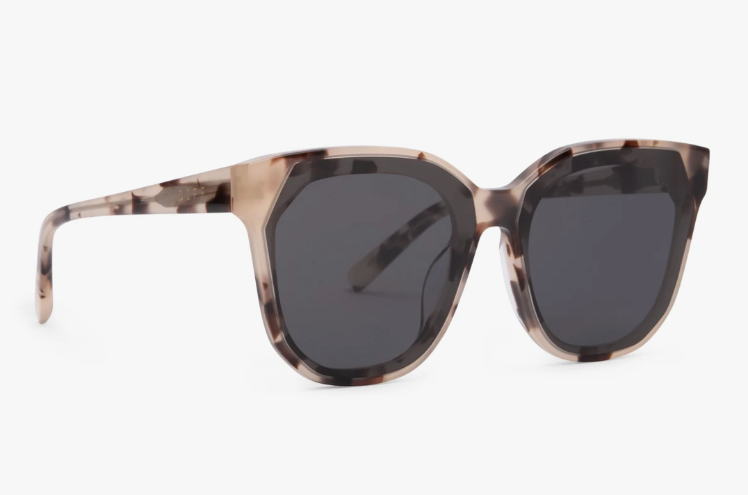 DIFF Eyewear - Gia - Cream Tortoise Grey Sunglasses