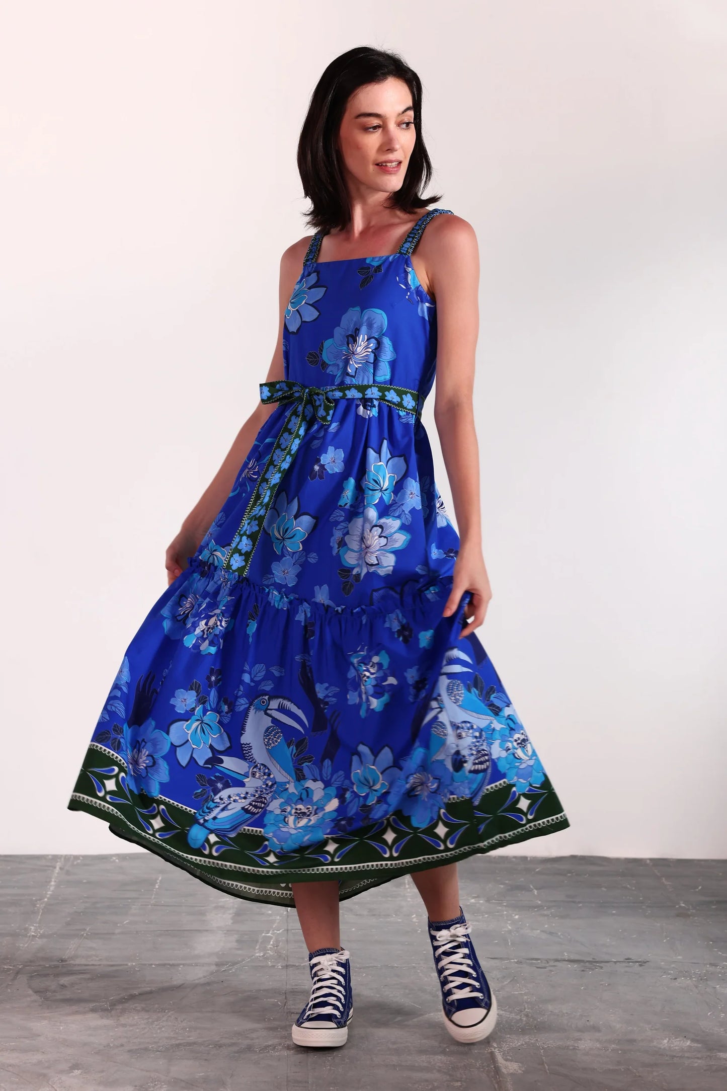 Andi Maxi Dress - Sapphire Florals