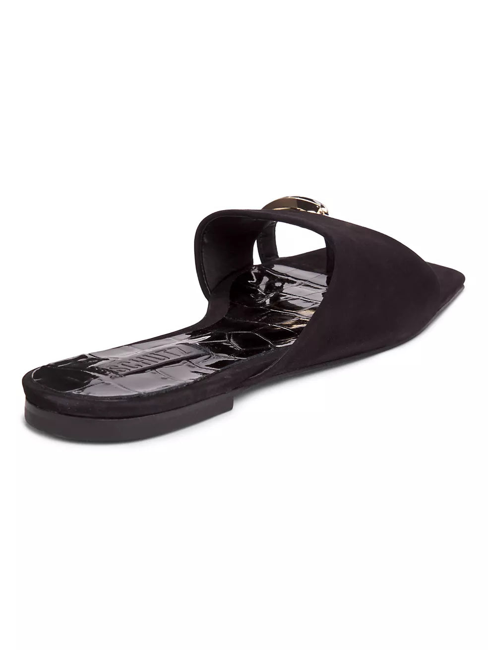 Schutz Jodie Flat Sandal - Black