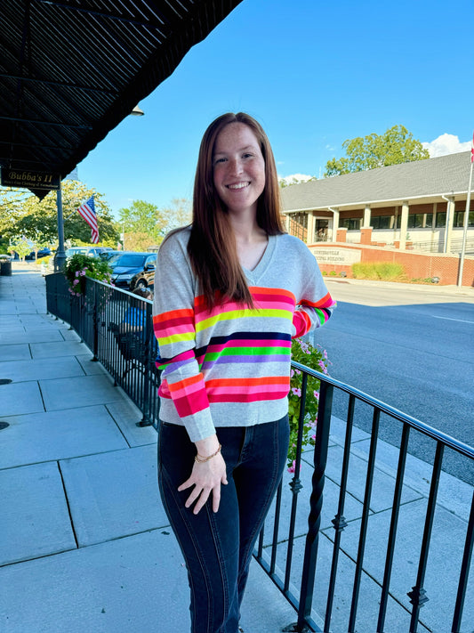 Multicolor Stripe Sweater