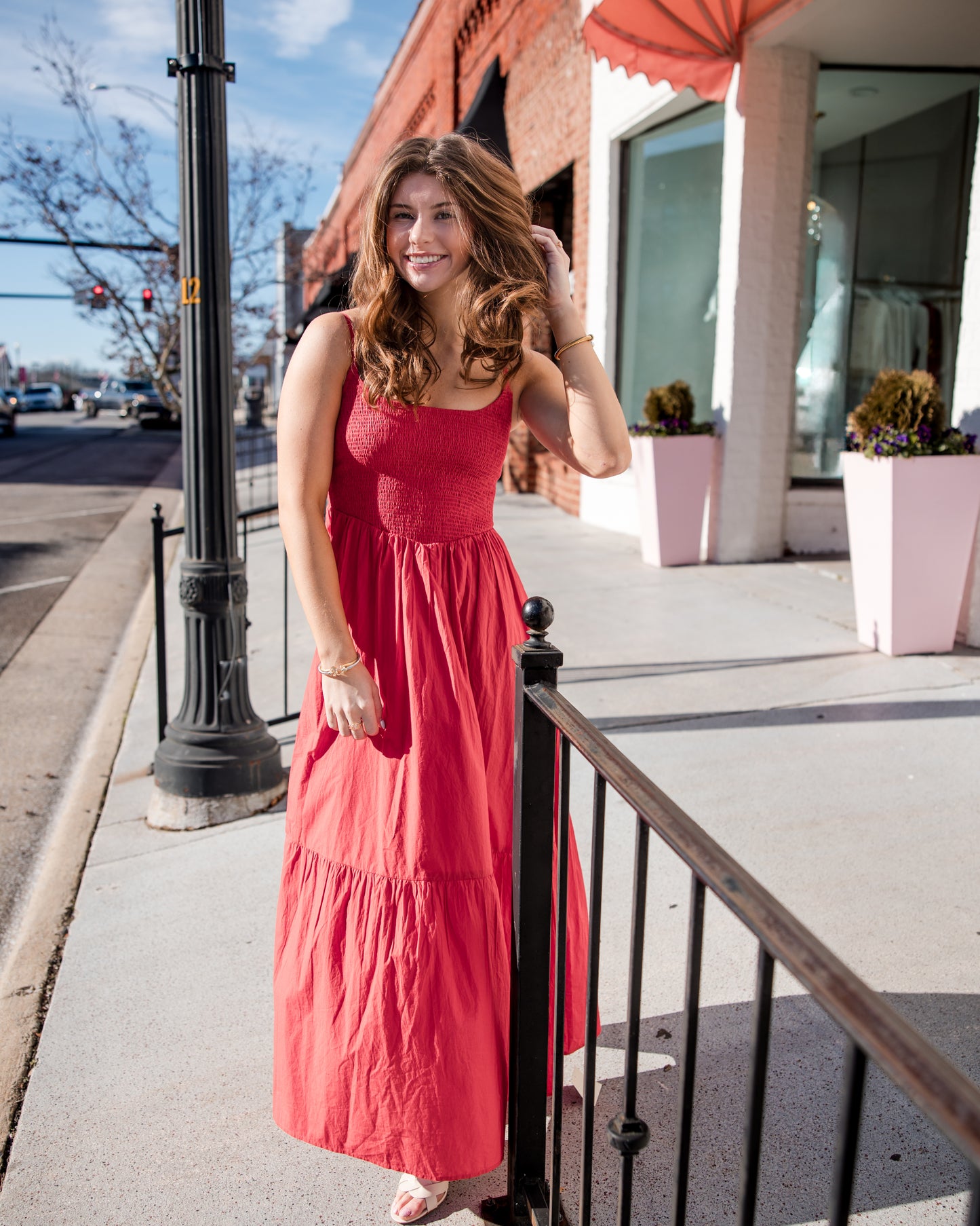 Sabrina Maxi Dress - Cherry