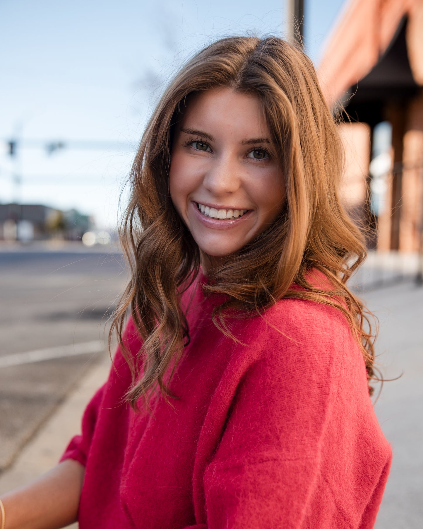 Micah Short Sleeve Crewneck Sweater - Ruby