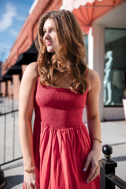Sabrina Maxi Dress - Cherry