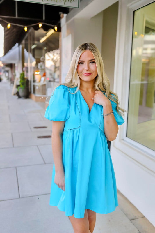 Emily Dress - Turquoise