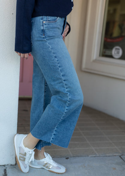Kelsey High Rise Ankle Flare Jean - Sentiment