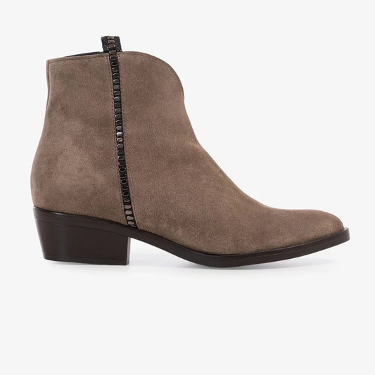 Delman Boot - Taupe Suede