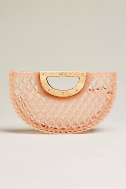 Solandra Clutch - Blush Jelly