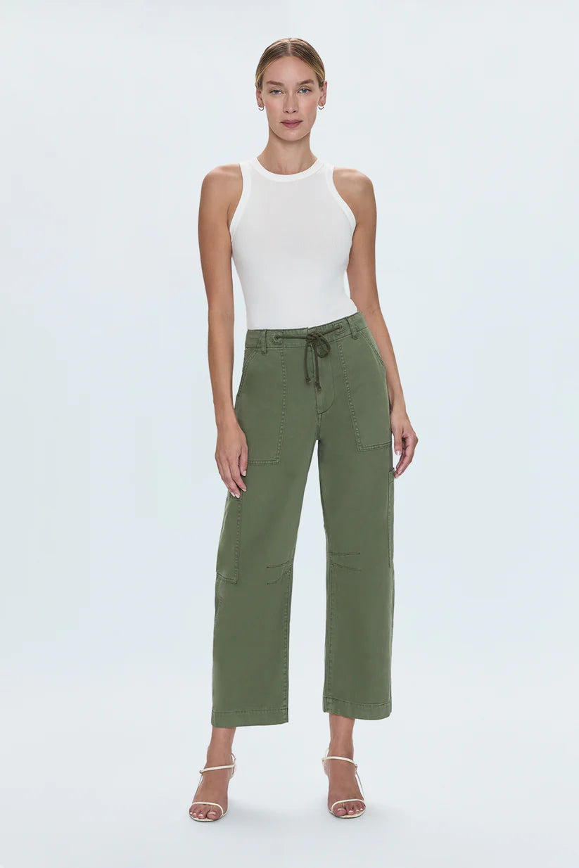 Sabrina Curved Utility Pants - Meadow