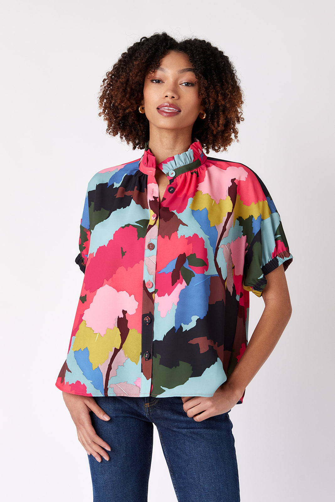 Crosby Britt Top - Painted Floral