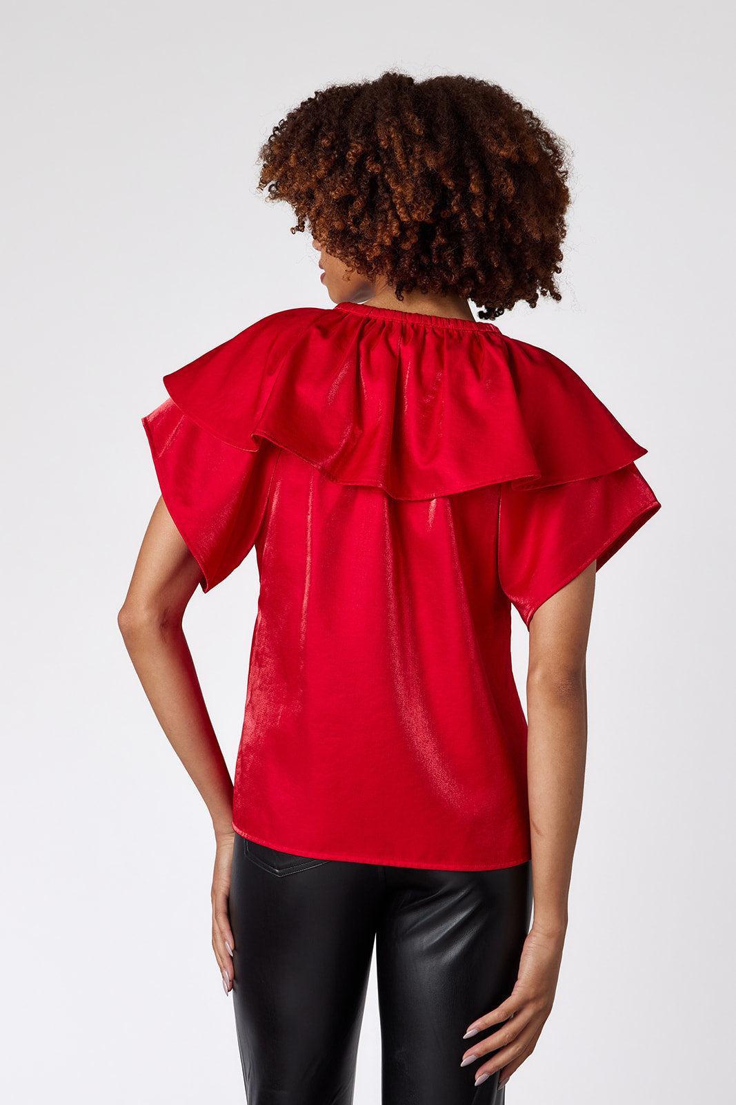 Crosby Harlan Top - Razzle Red